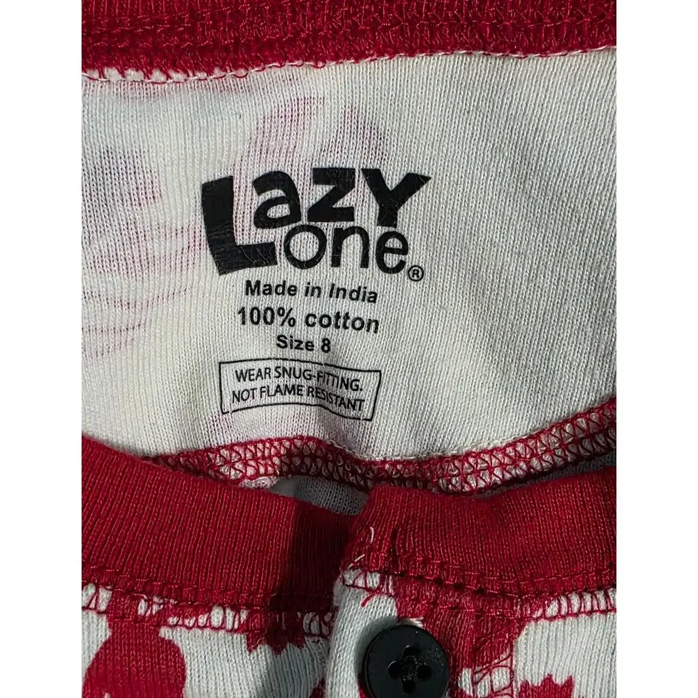 Lazy‎ One Trap Door Kids Lobster One Piece Flapjack Pajamas Size 8